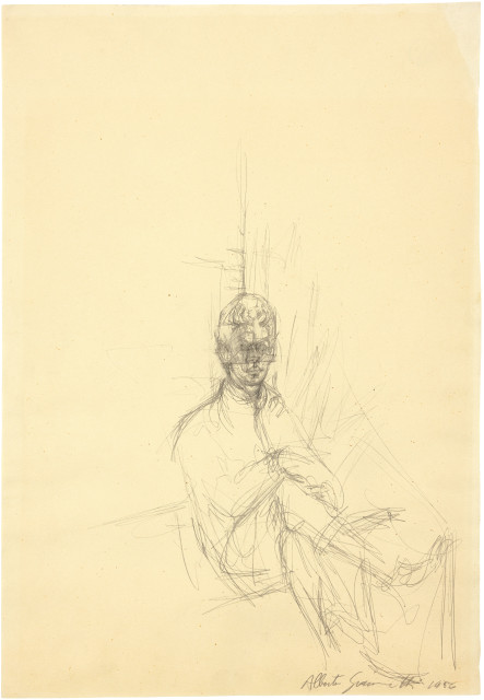 Alberto Giacometti : Silvio genoux croisés , 1956 | Galerie