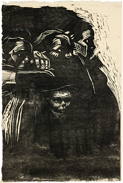 Käthe Kollwitz  : Die Mütter - überarbeiteter Teildruck der  ..., 1921/1922