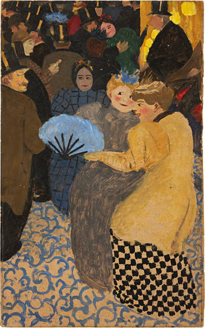 Félix Vallotton  : Bal de l'Opéra, foyer , 1894