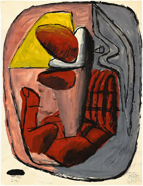 Le Corbusier  : Étude de sculpture avec main , September 1950