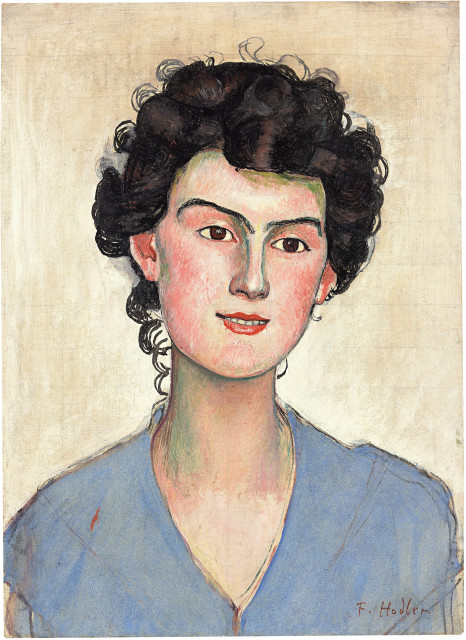 Ferdinand Hodler : Bildnis Clara Battié (Le sourire), 1898