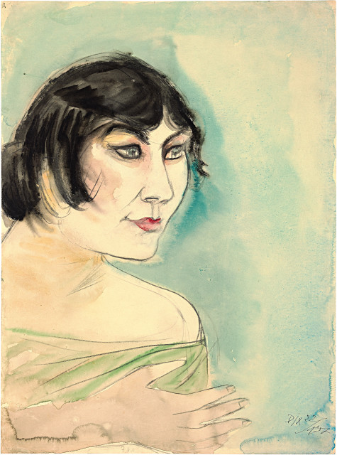 Otto Dix  : Mutzli II (Frau Dix) , 1922 