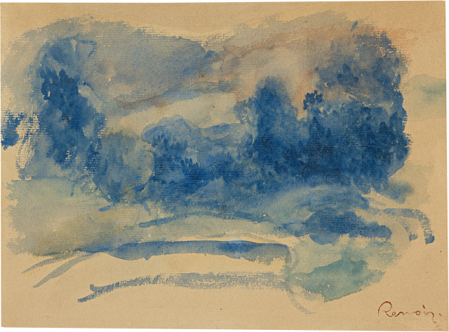 Pierre-Auguste Renoir  : La route - temps couvert , 1889-1895 