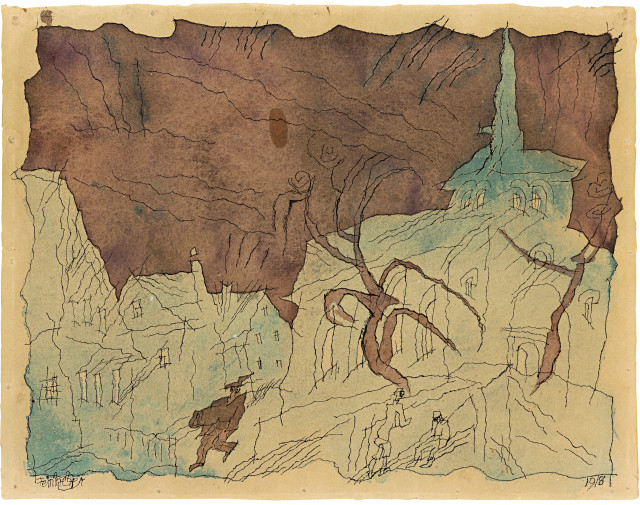 Lyonel Feininger : Taubach, 1918