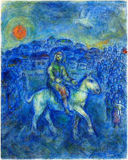Marc Chagall  : Le chevalier , 1971-1974