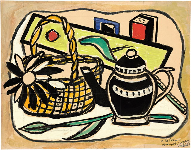 Fernand Léger : La fleur noire, 1951