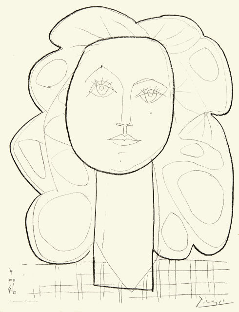 Pablo Picasso  : Françoise , 14 June 1946