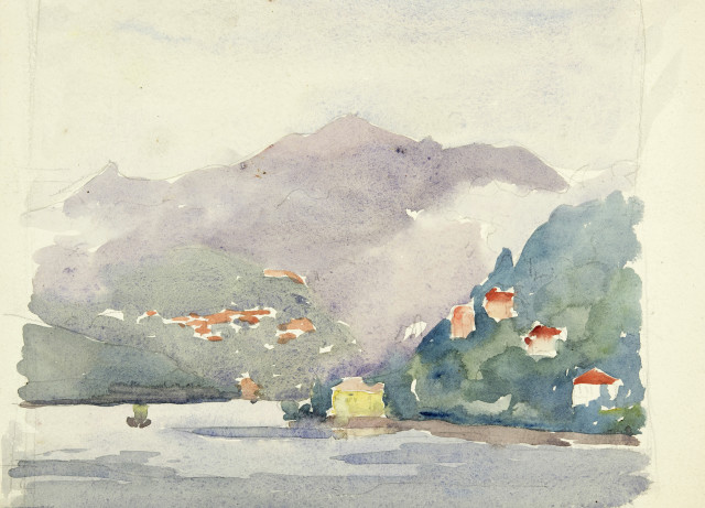 Giovanni Giacometti  : Am Comer See , Circa 1920