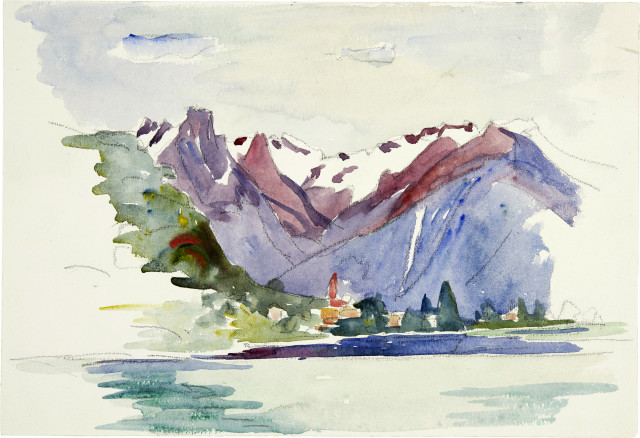 Giovanni Giacometti  : Ansicht von Maloja , Circa 1922