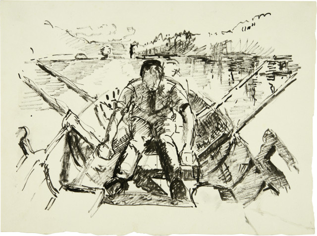 Giovanni Giacometti : Ruderer , Crica 1920