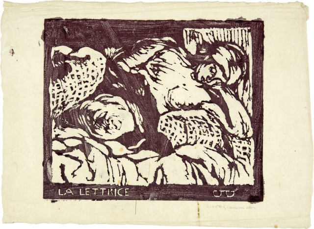 Giovanni Giacometti  : La lettrice , Circa 1916-1918