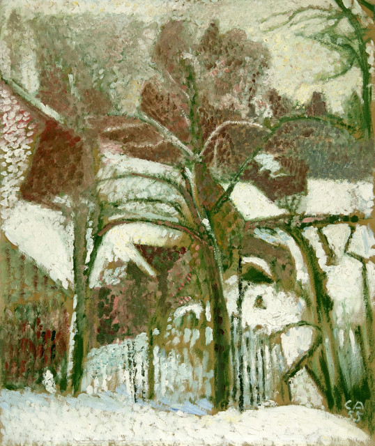 Cuno Amiet : Winterlandschaft, 1955
