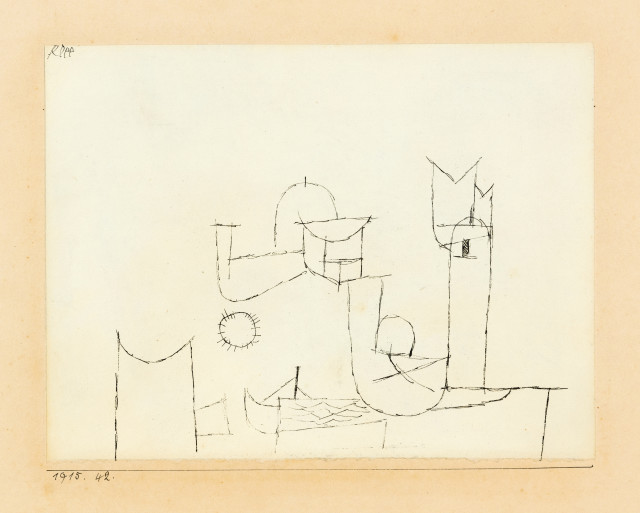 Paul Klee : Sonne im Thor, 1915 - work number 1915.42