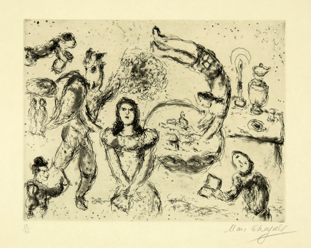 Marc Chagall : L'acrobate au village, 1967