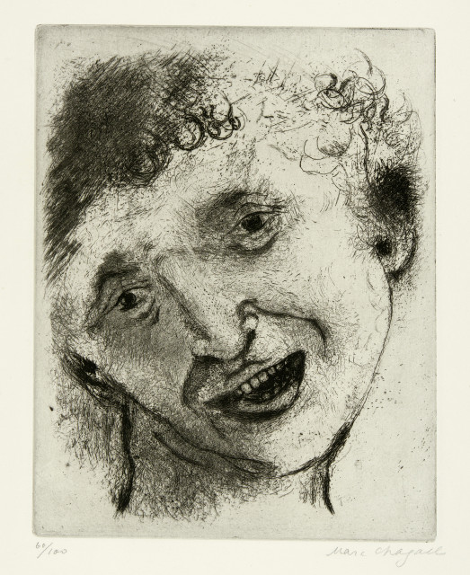 Marc Chagall : Autoportrait au sourire, 1924/1925