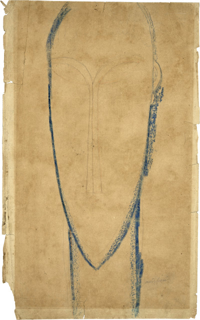 Amedeo Modigliani  : Tête de cariatide , 1911