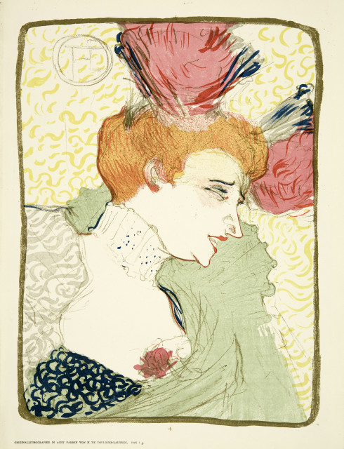 Henri de Toulouse-Lautrec  : Mademoiselle Marcelle Lender, en buste , 1895