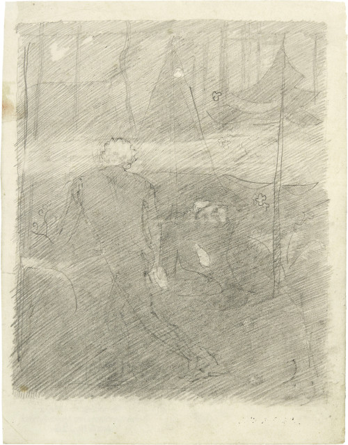 Otto Meyer-Amden : Zwei Akte im Wald, Circa 1910