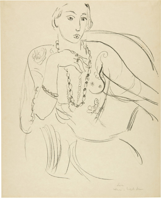 Henri Matisse  : Femme au collier , 1925