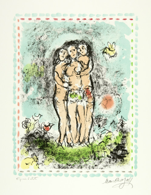 Marc Chagall : Les trois nus, March 1984