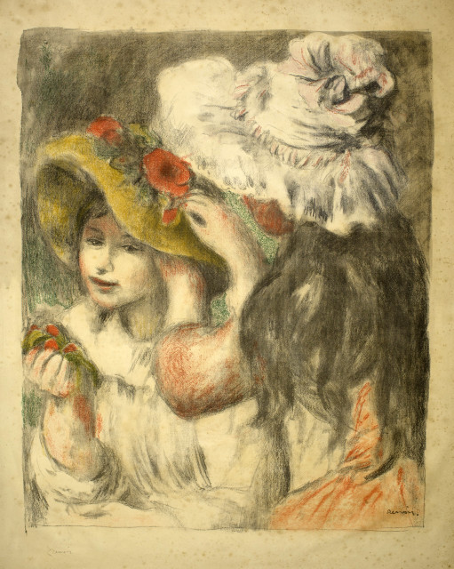 Pierre-Auguste Renoir  : Le chapeau épinglé, 2e planche , Circa 1898