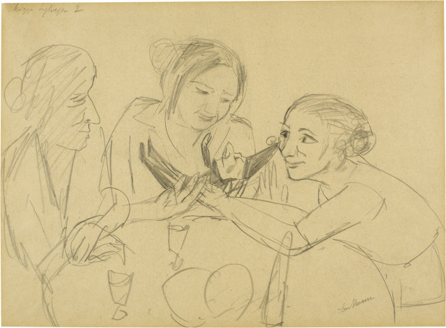 Max Beckmann : Sylvesterabend (Skizze Sylvester 2), 1922