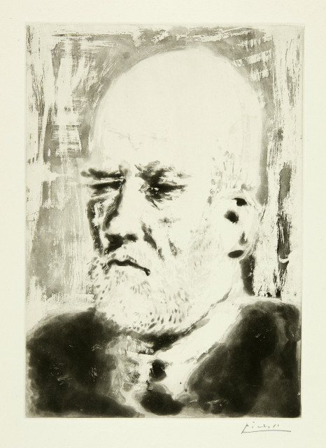 Pablo Picasso  : Portrait de Vollard. II , Paris, 4. März 1937 