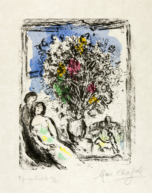 Marc Chagall  : La petite fenêtre , 1974
