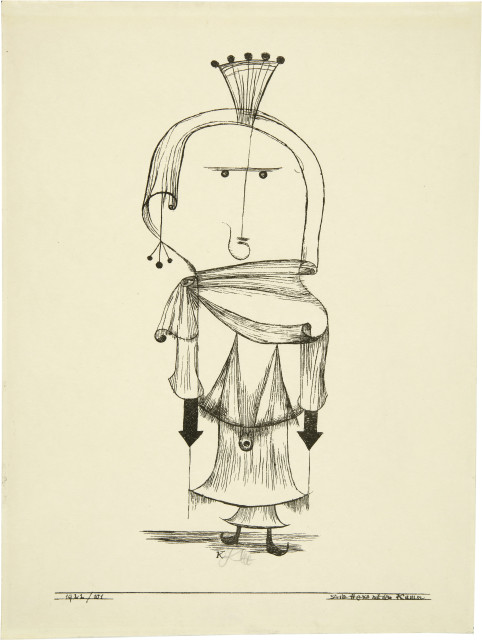 Paul Klee : Die Hexe mit dem Kamm, 1922 - work number 1922.101