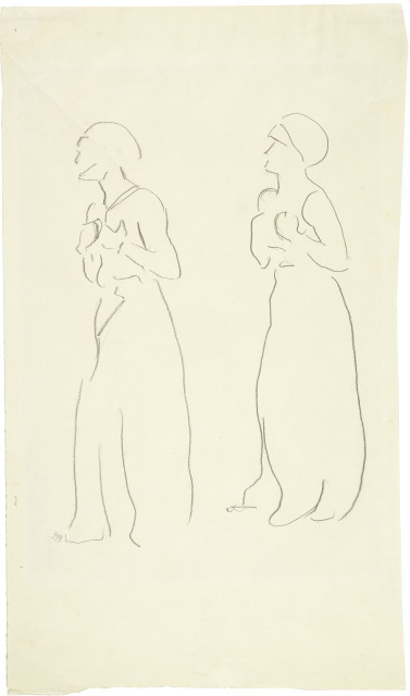 Ferdinand Hodler : Figurenstudie zu 'Blick ins Unendliche', 1910/1913