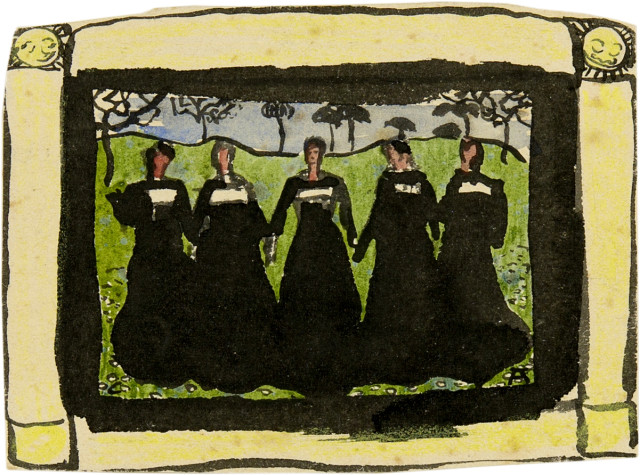 Cuno Amiet  : Kompositionsstudie zu Richesse du soir , 1899 