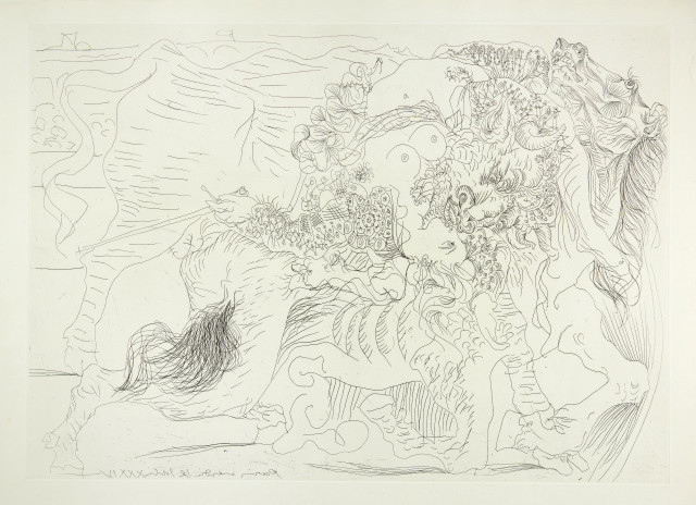 Pablo Picasso  : Femme toréro, dernier baiser? , Paris, 12 June 1934
