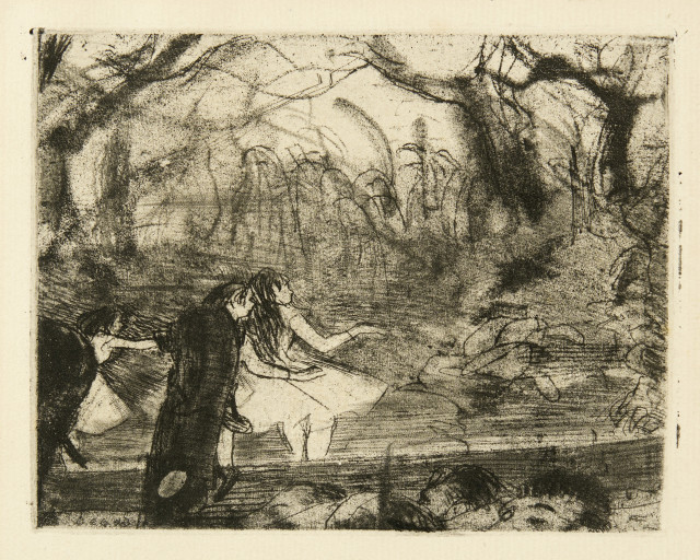 Edgar Degas  : Sur la scène III - On Stage III , 1877