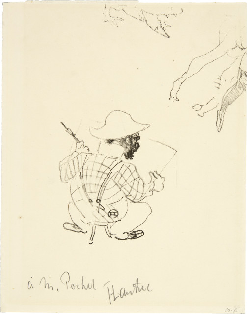 Henri de Toulouse-Lautrec : Le Crocodile, menu, 1896