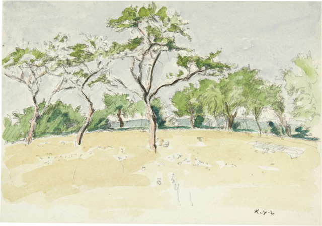 Ker-Xavier Roussel : Colline aux arbres fruitiers,  