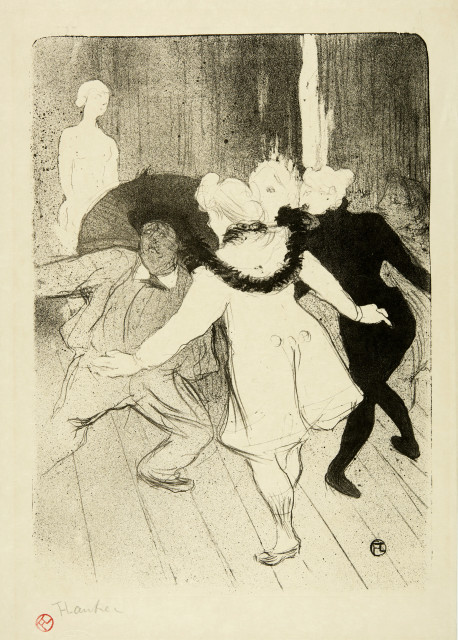 Henri de Toulouse-Lautrec  : Folies Bergère: Les pudeurs de Monsieur  ..., 1893