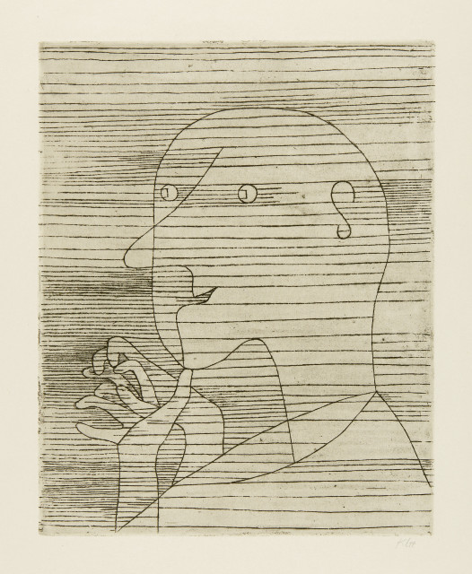 Paul Klee : Rechnender Greis, 1929 - work number 1929.99 (S 9)