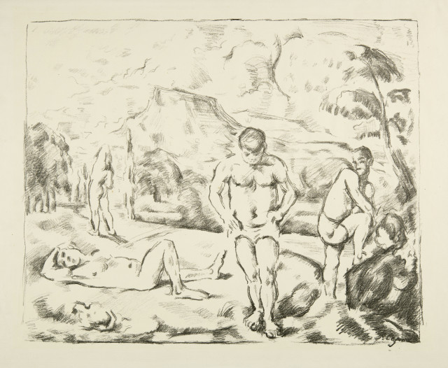 Paul Cezanne : Les baigneurs, grande planche - Les grands ..., 1896