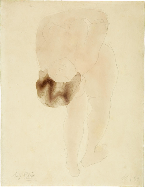 Auguste Rodin : Femme se penchant en arrière - Femme nue de ..., Circa 1896-1898