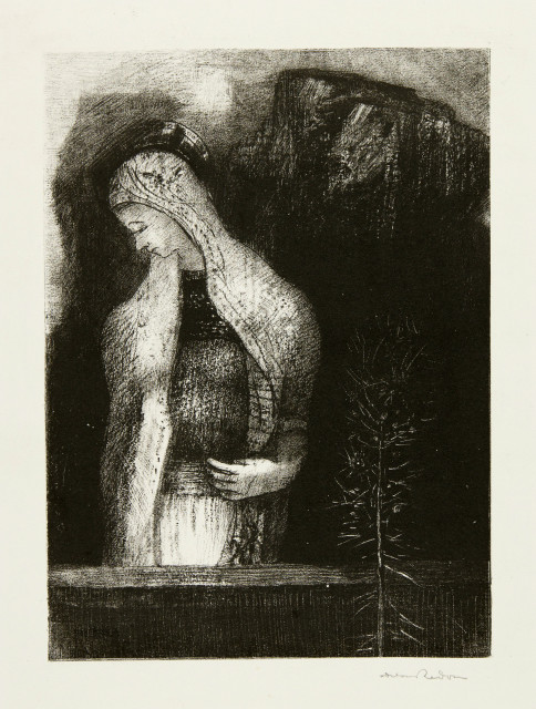 Odilon Redon : Sainte et Chardon, 1891