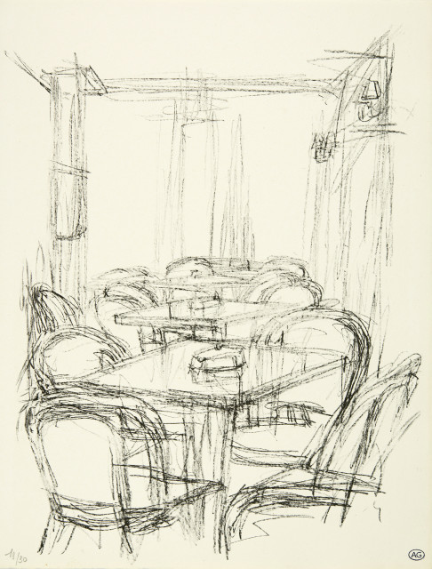 Alberto Giacometti  : Paris sans fin - 10 Blatt aus der Suite , All circa 1955-1964