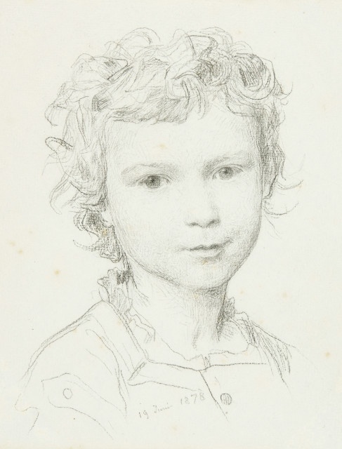 Albert Anker : Bildnis Eugen Oser als Knabe, 1878