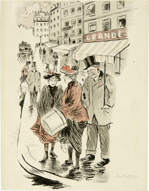Théophile Alexandre Steinlen : Les trottins (Die Hutmacherinnen), Circa 1910