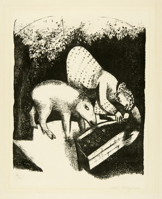 Marc Chagall  : L'auge , 1924