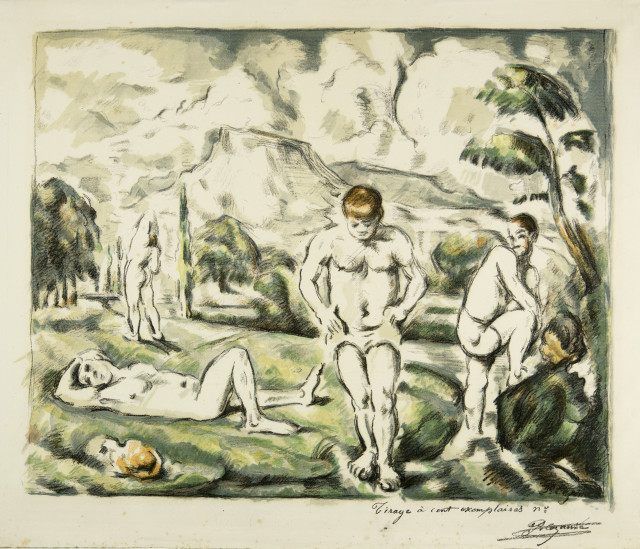 Paul Cezanne : Les baigneurs, grande planche - Les grands ..., 1898