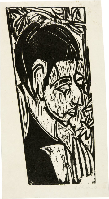 Ernst Ludwig Kirchner : Porträt Frau Schmid, bei Kohnstamm, Kö..., 1916