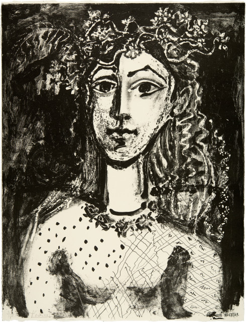 Pablo Picasso  : Jeune fille inspirée par Cranach , 26-27 March 1949
