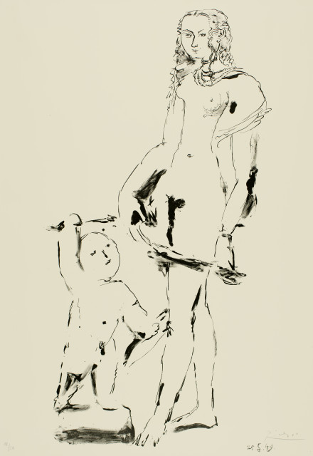 Pablo Picasso : Vénus et l'amour, d'après Cranach. Troisiè..., 25 May 1949