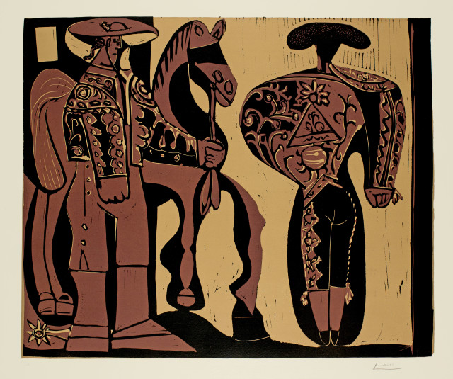 Pablo Picasso : Picador et torero attendant le paseo de ..., Cannes, 8 September 1959
