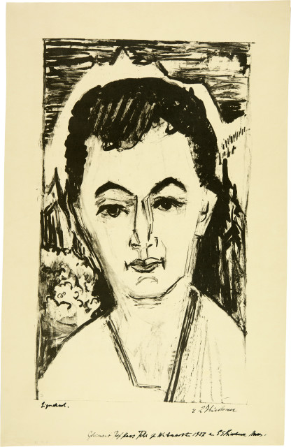 Ernst Ludwig Kirchner  : Portrait Nele van der Velde , 1920/1923 